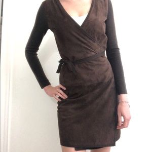 Polo Ralph Lauren wrap dress silk cashmere size s